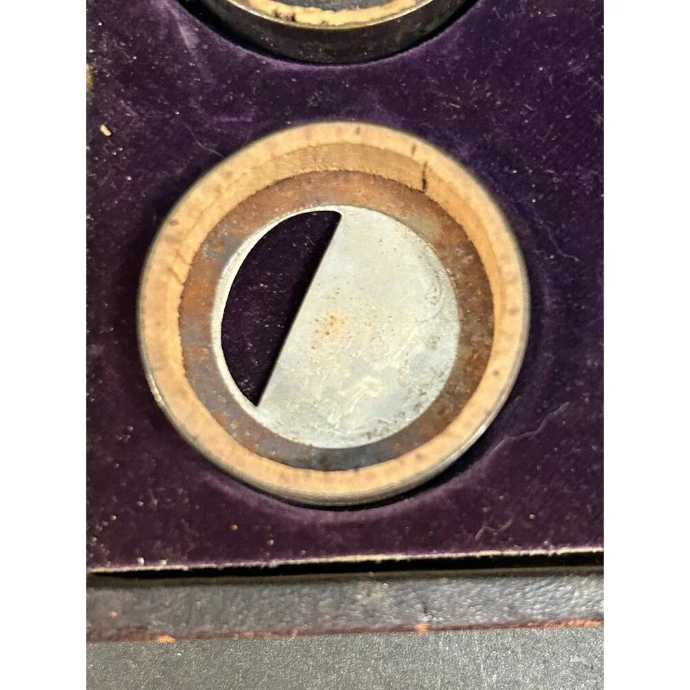 Vintage Rochester Optical Lens Kit With 6 lens in a wood box